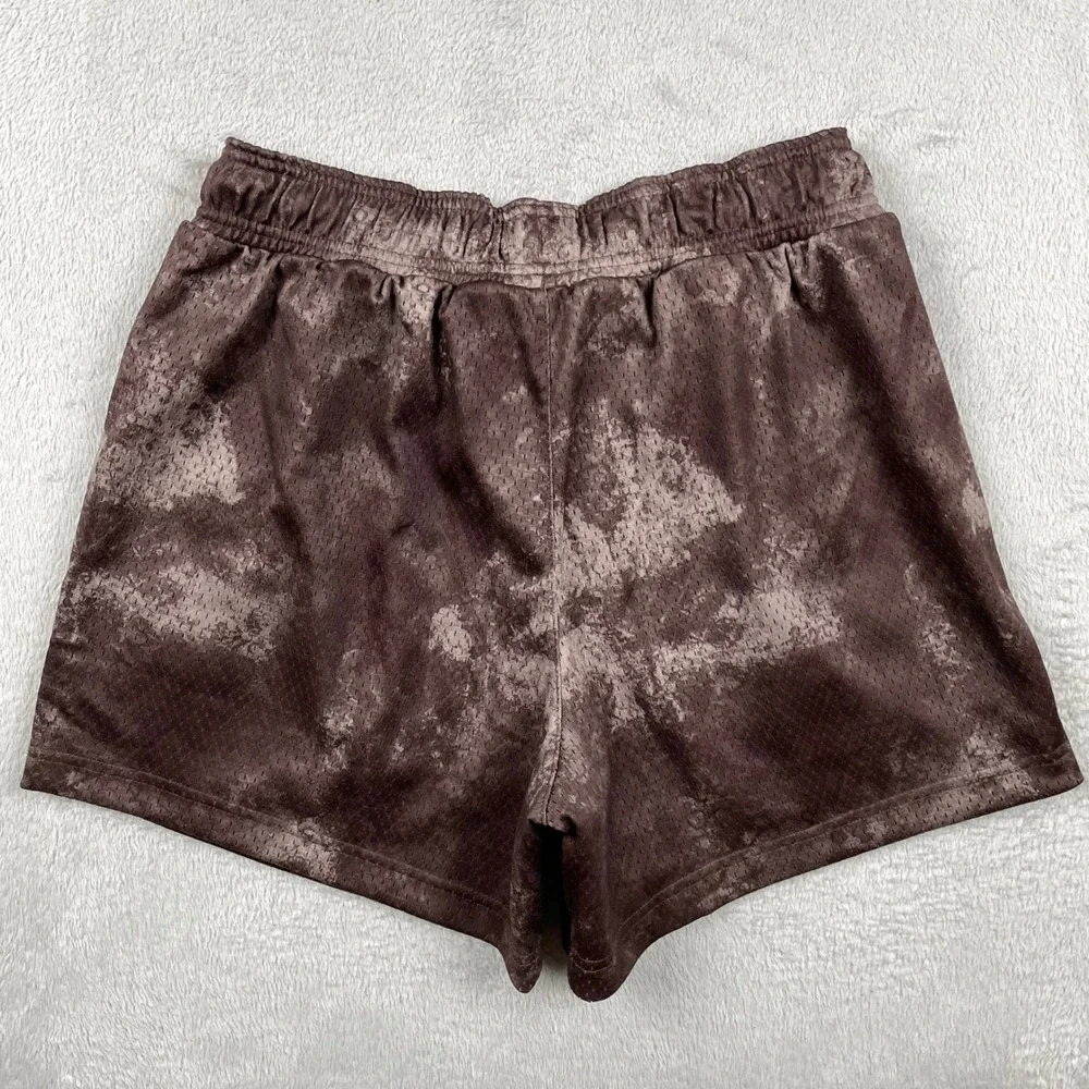 Gymshark Gym Shorts Mens Small Brown Tie Dye Lifting Club Mesh Athletic Camo 5